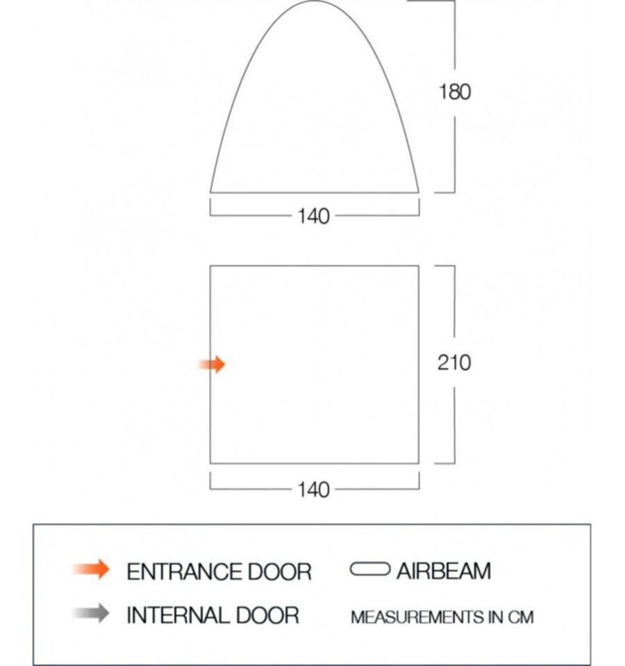 Vango Free-Standing Inner Tent (Midnight) (BR003) - Image 2