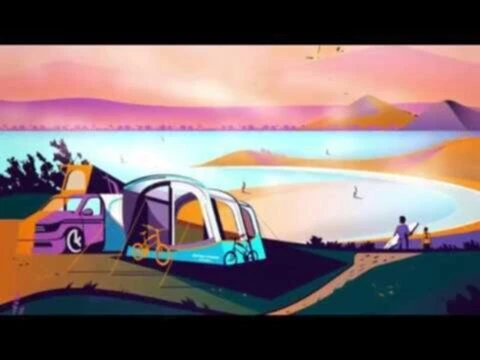 Vango Airbeam Vango Magra VW Low Awning (Shadow Grey) - Image 10